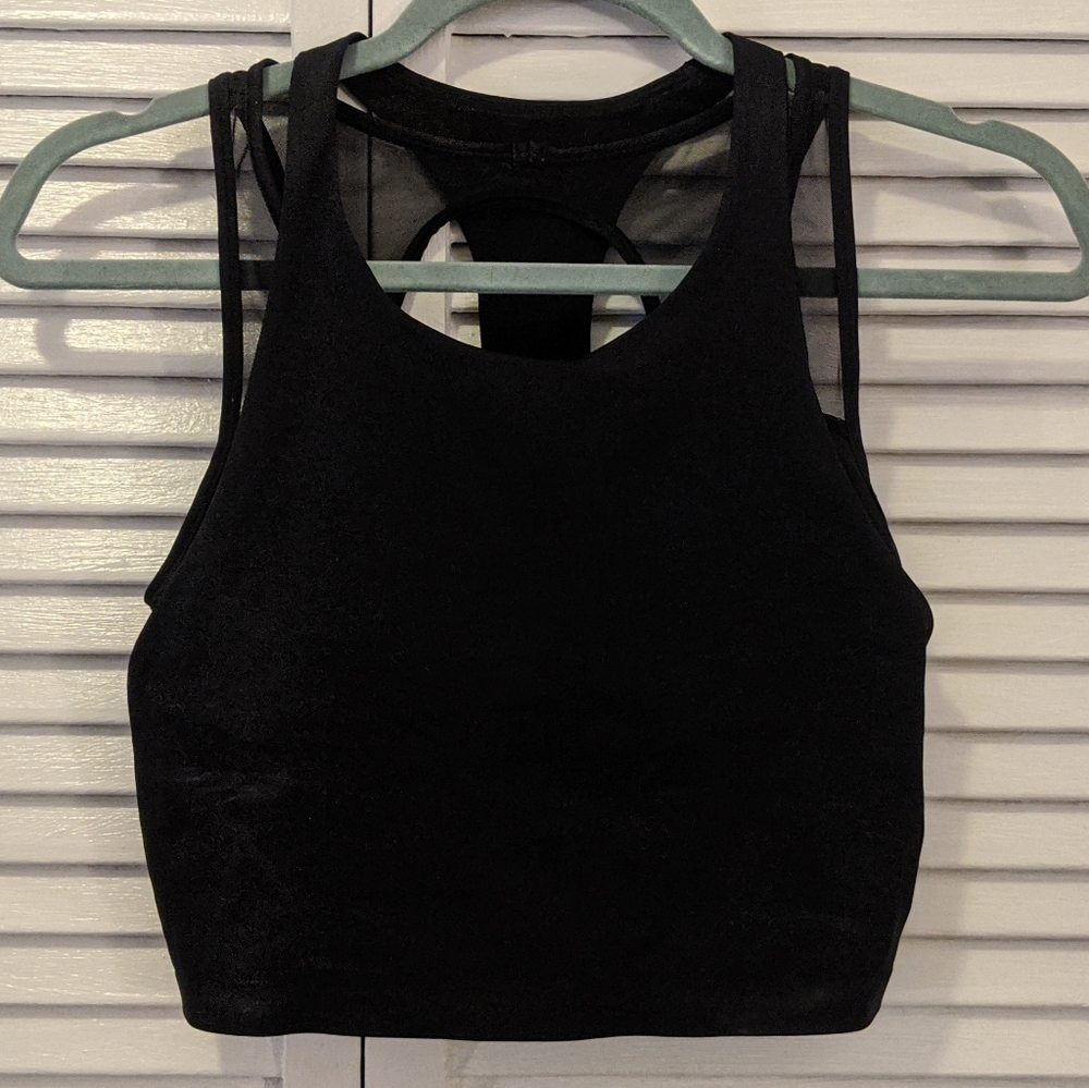 Longline mesh sports bra (size 4)